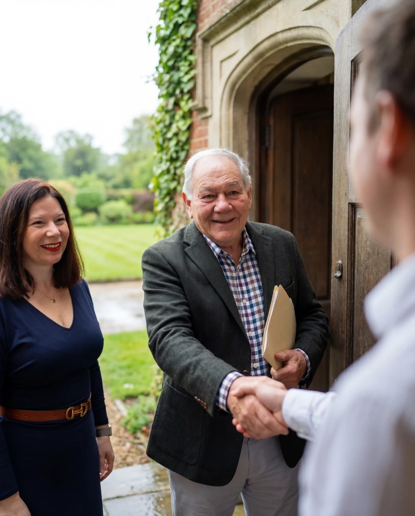 James Dixey meeting a client